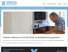 Tablet Screenshot of expertiseverhoeven.be